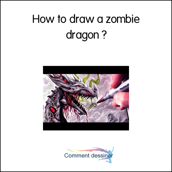 How to draw a zombie dragon